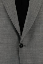 Orta Gri Regular Fit Yünlü Klasik Desenli Takım Elbise