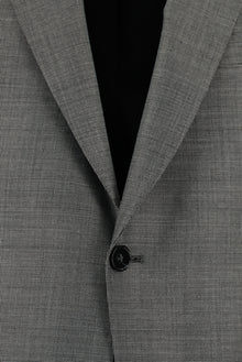 Orta Gri Regular Fit Yünlü Klasik Desenli Takım Elbise