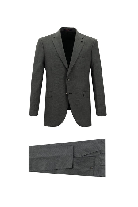 Koyu Füme Klasik Takım Elbise