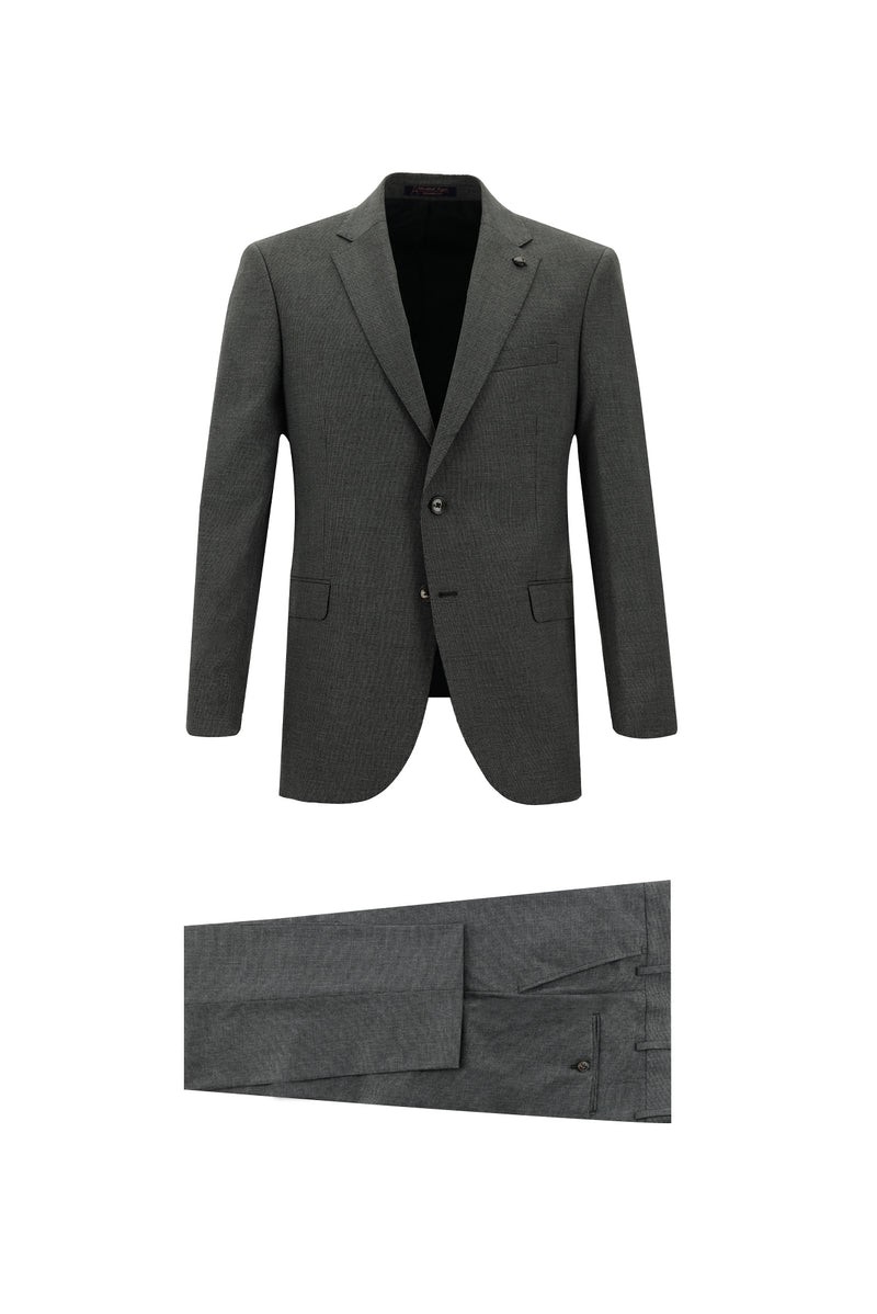 Koyu Füme Klasik Takım Elbise