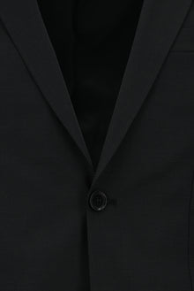 Siyah 7 Drop Super Slim Fit Eksra Dar Kesim Desenli Spor Yünlü Tak?m Elbise-Abdullah Ki??l?