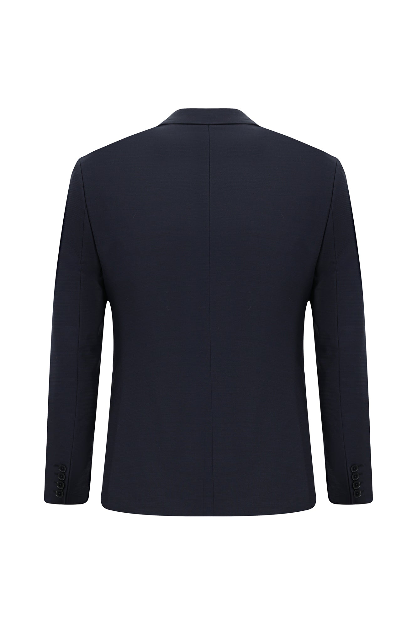 Koyu Lacivert Super Slim Fit Ekstra Dar Kesim Desenli Spor Yünlü Takım Elbise