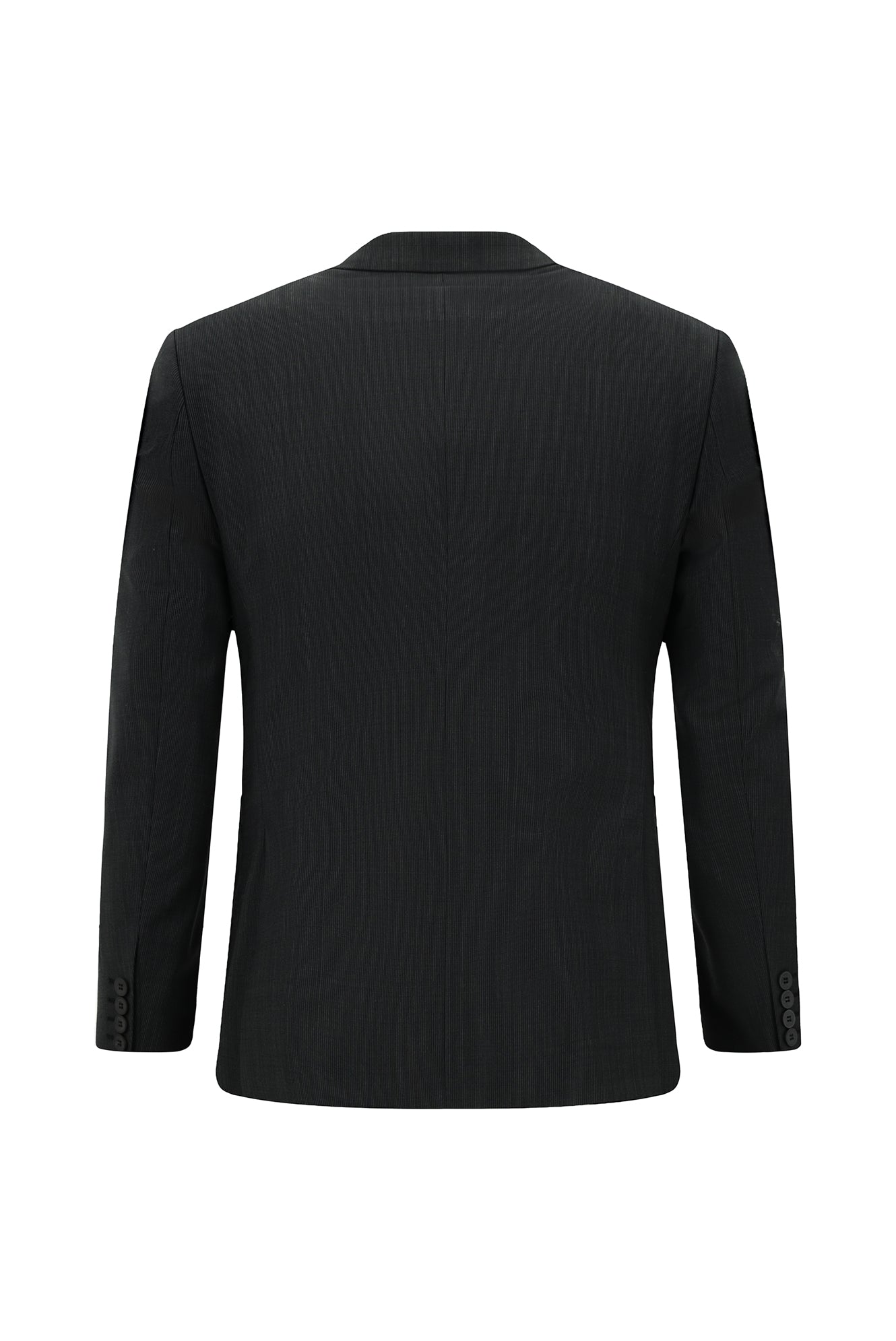 Siyah 7 Drop Super Slim Fit Eksra Dar Kesim Desenli Yünlü Tak?m Elbise-Abdullah Ki??l?