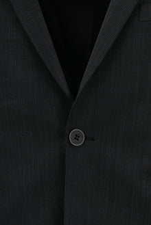Siyah 7 Drop Super Slim Fit Eksra Dar Kesim Desenli Yünlü Tak?m Elbise-Abdullah Ki??l?