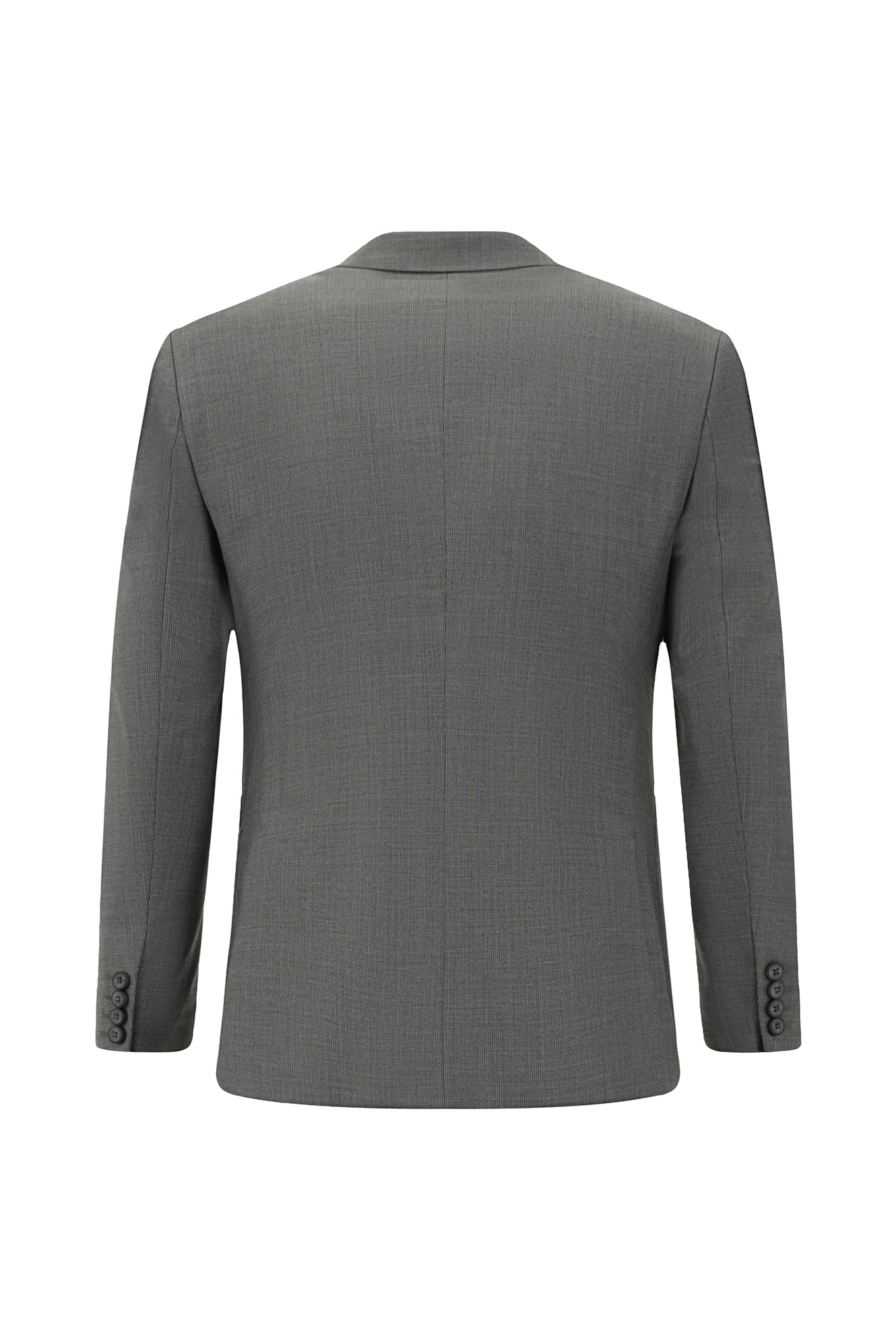 Orta Füme 7 Drop Super Slim Fit Eksra Dar Kesim Desenli Yünlü Tak?m Elbise-Abdullah Ki??l?