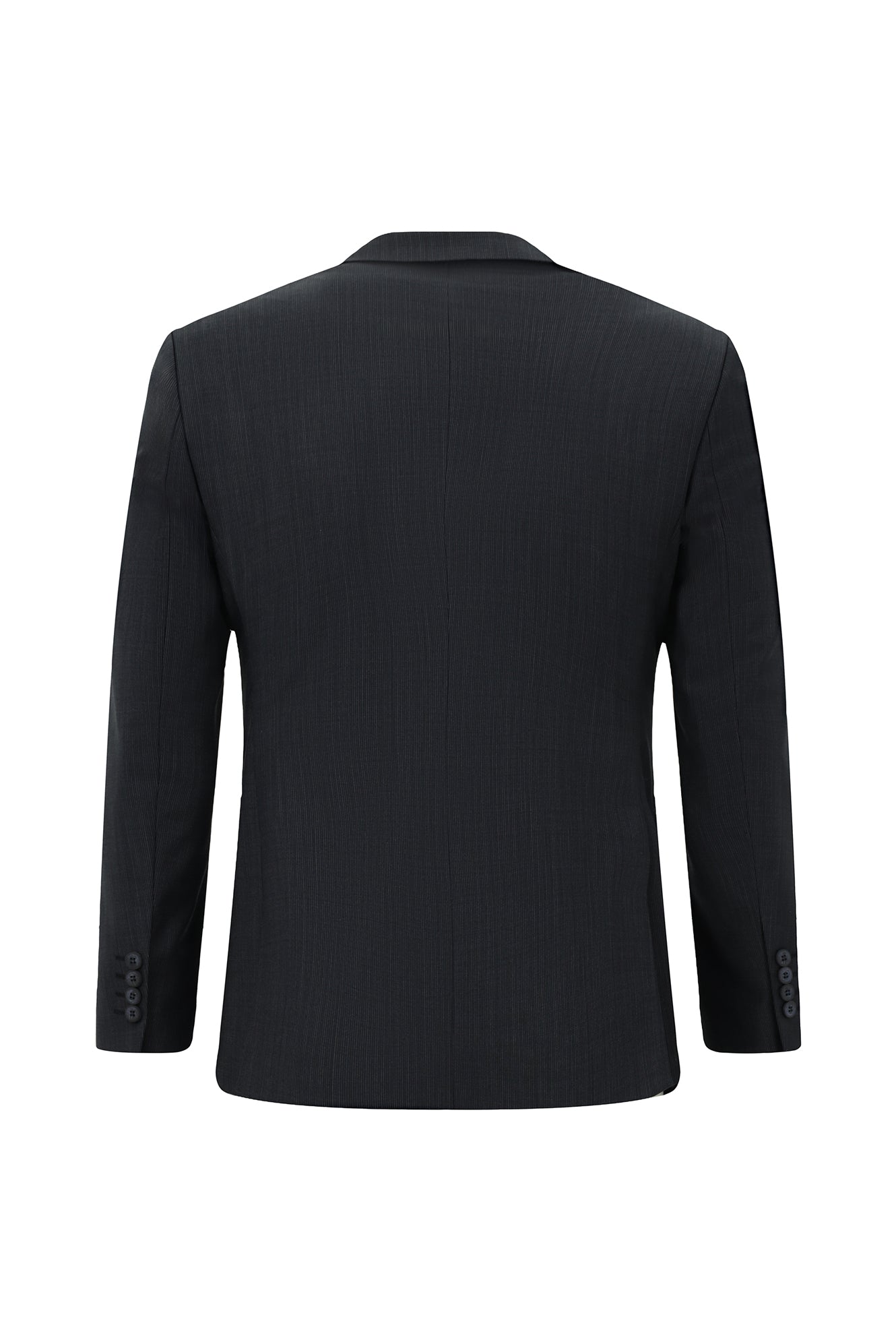 Koyu Lacivert Super Slim Fit Ekstra Dar Kesim Desenli Yünlü Takım Elbise