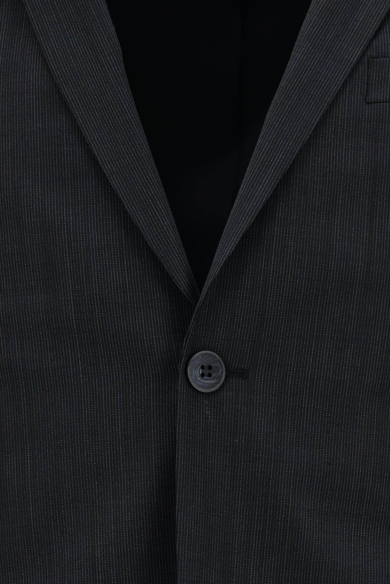 Koyu Lacivert Super Slim Fit Ekstra Dar Kesim Desenli Yünlü Takım Elbise