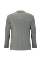 Aç?k Füme 7 Drop Slim Fit Dar Kesim Yünlü Çizgili Tak?m Elbise-Abdullah Ki??l?