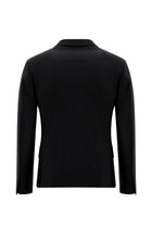 Siyah Super Slim Fit Ekstra Dar Kesim Fit Yünlü Kruvaze Çizgili Takım Elbise