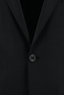 Siyah 6 Drop Regular Fit Standart Kesim Yünlü Çizgili Tak?m Elbise-Abdullah Ki??l?