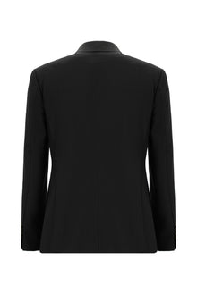 Siyah Slim Fit Dar Kesim Yünlü Klasik Çizgili Takım Elbise