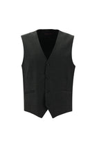 Koyu Antrasit Slim Fit Dar Kesim Kombinli Yelekli Yün Takım Elbise