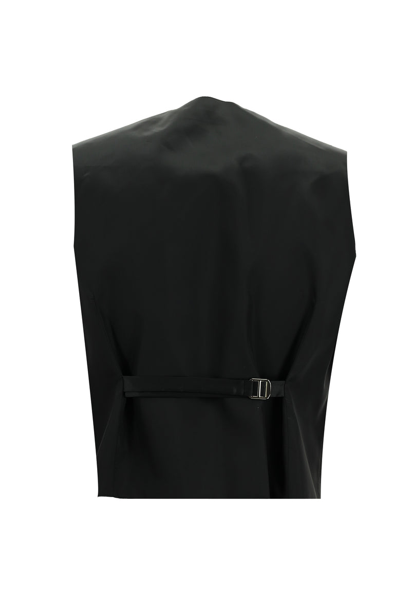 Koyu Antrasit Slim Fit Dar Kesim Kombinli Yelekli Yün Takım Elbise