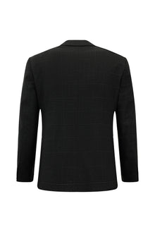 Koyu Antrasit 7 Drop Slim Fit Dar Kesim Kareli Yünlü Tak?m Elbise-Abdullah Ki??l?