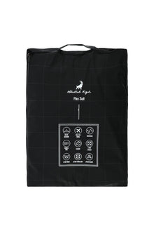 Siyah Regular Fit Flex Suit Yünlü Kareli Kruvaze Takım Elbise