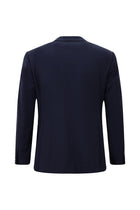 Koyu Lacivert 6 Drop Regular Fit Standart Kesim Flex Suit Yünlü Kareli Çantal? Tak?m Elbise-Abdullah Ki??l?