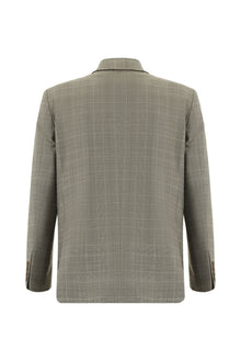Koyu Vizon 7 Drop Slim Fit Dar Kesim Yünlü Ekose Tak?m Elbise-Abdullah Ki??l?