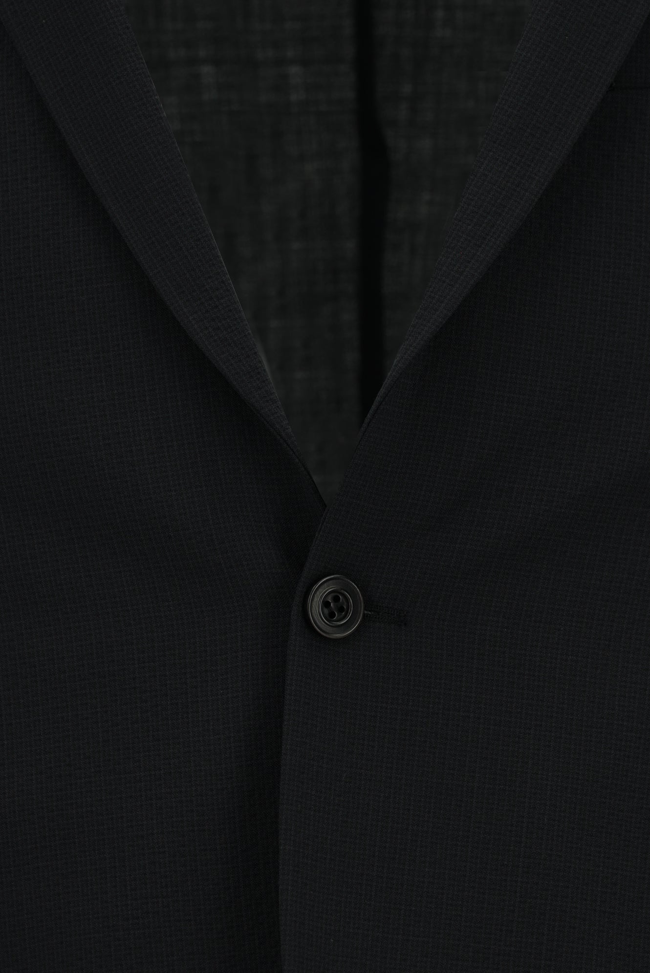 Siyah Super Slim Fit Ekstra Dar Kesim Yünlü Ekose Beli Lastikli İpli Gofre Takım Elbise