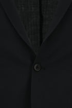 Siyah Super Slim Fit Ekstra Dar Kesim Yünlü Ekose Beli Lastikli İpli Gofre Takım Elbise