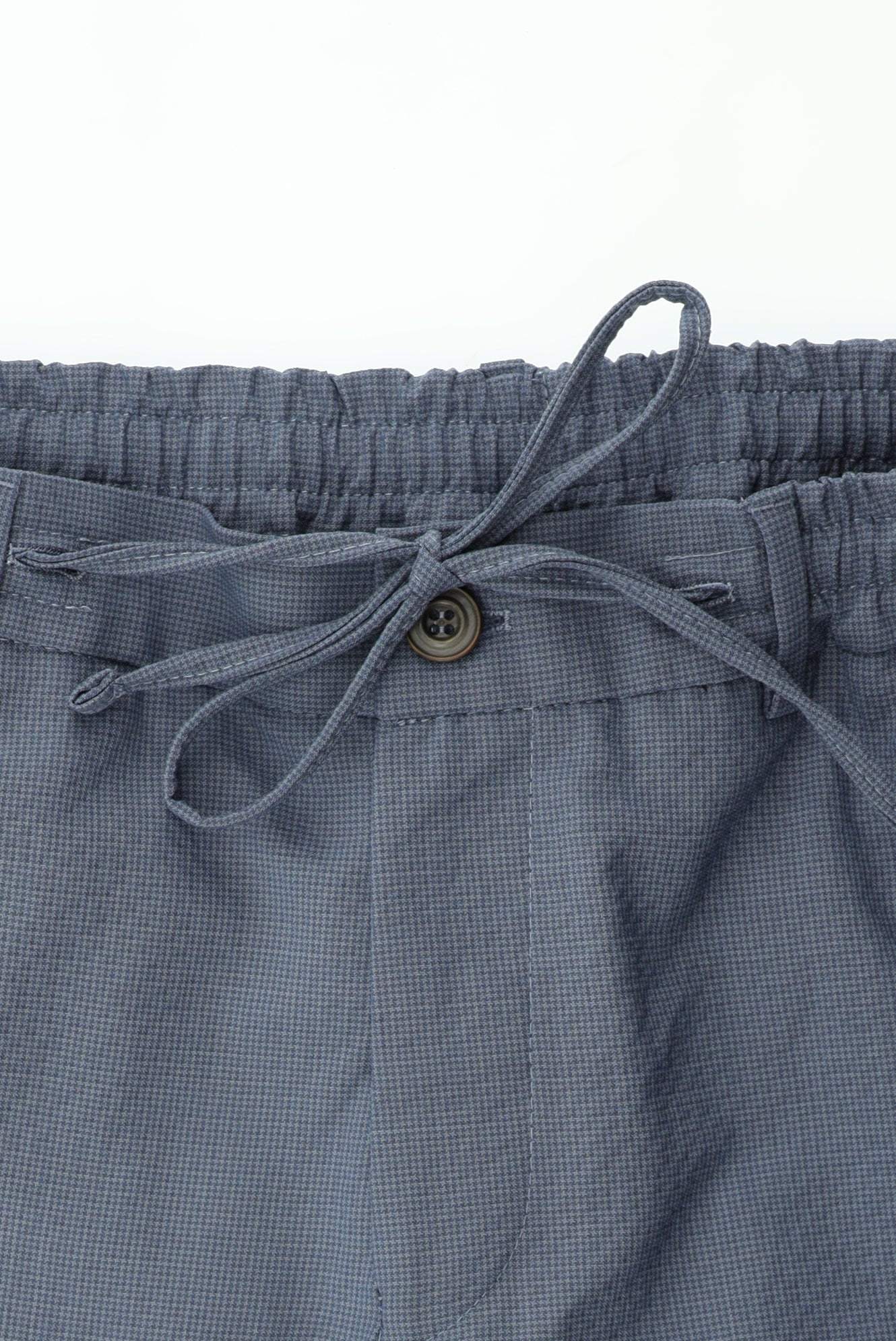 Aç?k Mavi 7 Drop Super Slim Fit Eksra Dar Kesim Yünlü Ekose Beli Lastikli ?pli Gofre Tak?m Elbise-Abdullah Ki??l?