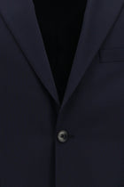 Koyu Lacivert 4 Drop Relaxed Fit Rahat Kesim Yünlü Ekose Tak?m Elbise-Abdullah Ki??l?