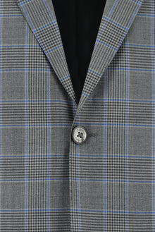 Mavi Relaxed Fit Rahat Kesim Yünlü Ekose Kombinli Takım Elbise