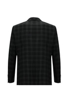 Siyah Regular Fit Yünlü Kombinli Yelekli Takım Elbise