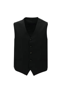 Siyah 6 Drop Regular Fit Standart Kesim Yünlü Kombinli Yelekli Tak?m Elbise-Abdullah Ki??l?