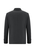 Orta Antrasit Regular Fit Yünlü Klasik Ekose Guabello Takım Elbise