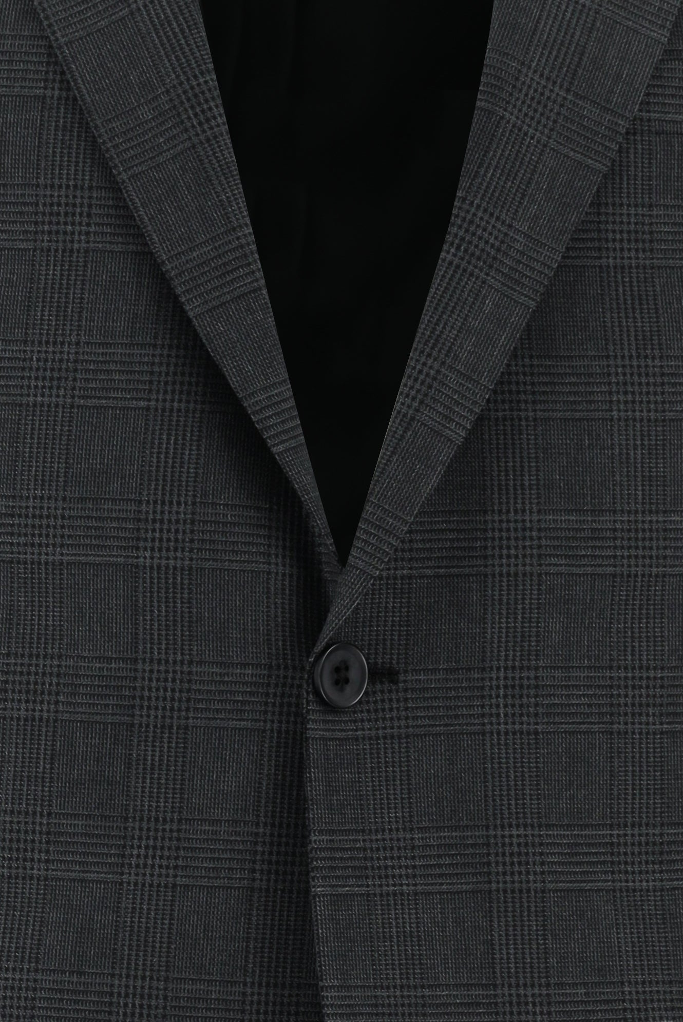 Orta Antrasit Yünlü Klasik Ekose Guabello Takım Elbise