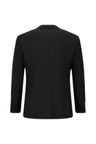 Siyah Relaxed Fit Rahat Kesim Yünlü Blazer Ceket