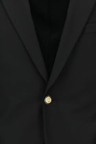 Siyah Relaxed Fit Rahat Kesim Yünlü Blazer Ceket