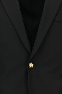 Siyah Relaxed Fit Rahat Kesim Yünlü Blazer Ceket