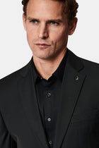 Siyah 7 Drop Slim Fit Dar Kesim Yünlü Blazer Ceket-Abdullah Ki??l?