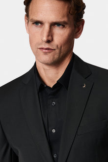 Siyah 7 Drop Slim Fit Dar Kesim Yünlü Blazer Ceket-Abdullah Ki??l?