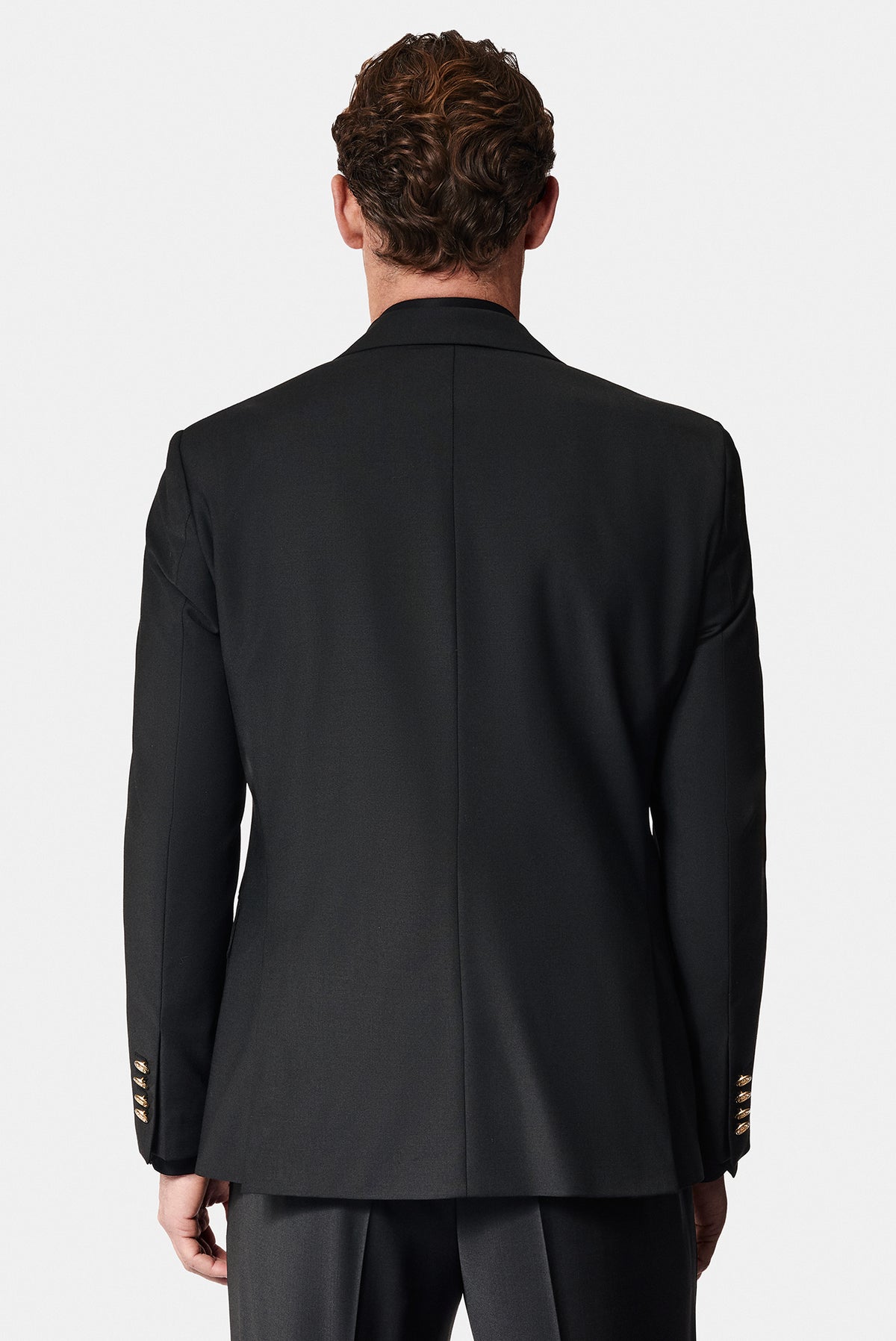 Siyah 4 Drop Relaxed Fit Rahat Kesim Yünlü Blazer Ceket