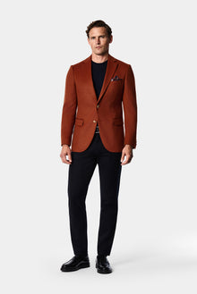 Kiremit 6 Drop Regular Fit Standart Kesim %100 Yün Mono Yaka Blazer Ceket
