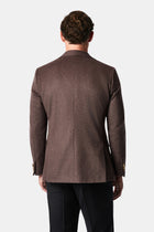 Koyu Vizon 6 Drop Regular Fit Standart Kesim %100 Yün Mono Yaka Blazer Ceket