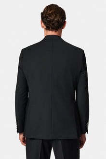 Siyah 4 Drop Relaxed Fit Rahat Kesim Yünlü Blazer Ceket