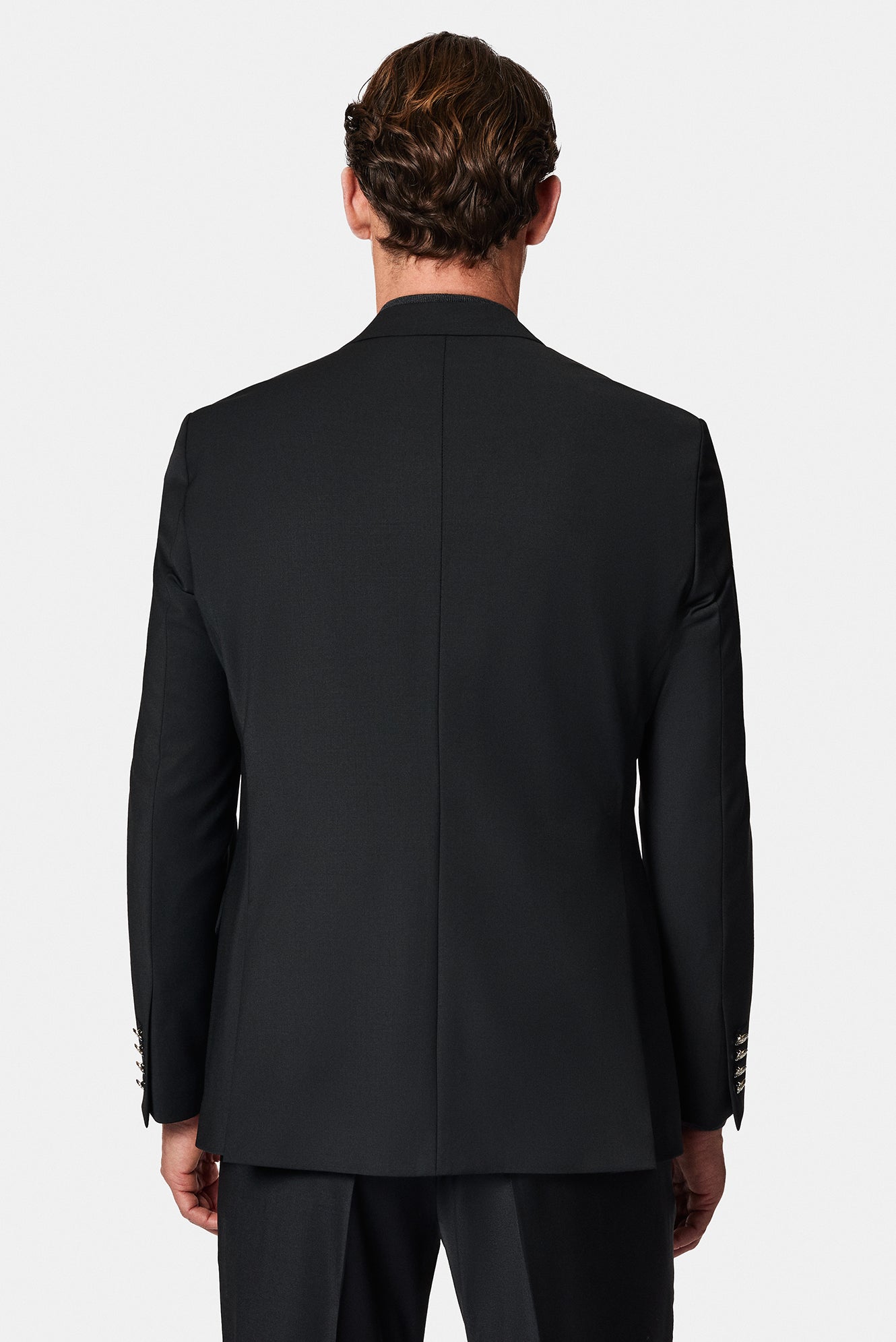 Siyah 4 Drop Relaxed Fit Rahat Kesim Yünlü Blazer Ceket-Abdullah Ki??l?