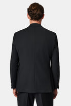 Siyah 6 Drop Regular Fit Standart Kesim Yünlü Blazer Ceket