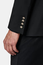 Siyah 4 Drop Relaxed Fit Rahat Kesim Yünlü Blazer Ceket-Abdullah Ki??l?