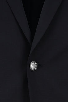 Koyu Lacivert 4 Drop Relaxed Fit Rahat Kesim Yünlü Blazer Ceket-Abdullah Ki??l?