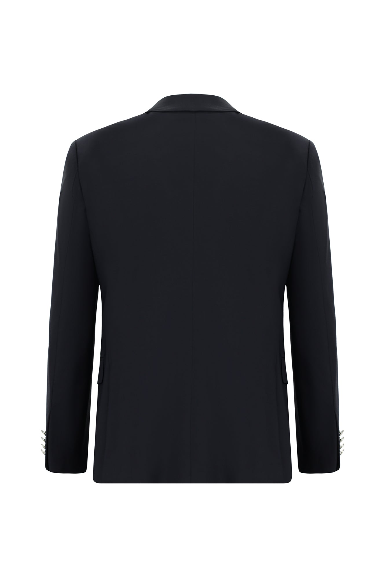 Koyu Lacivert Relaxed Fit Rahat Kesim Yünlü Blazer Ceket