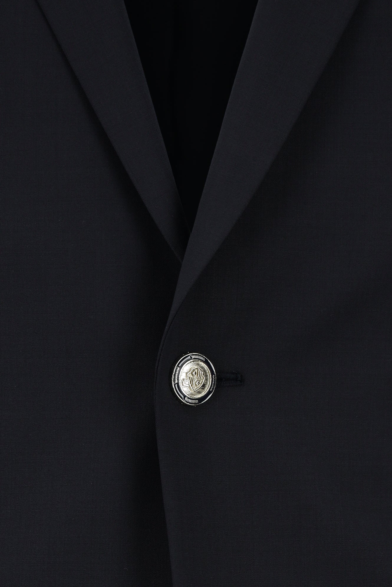 Koyu Lacivert Regular Fit Yünlü Blazer Ceket