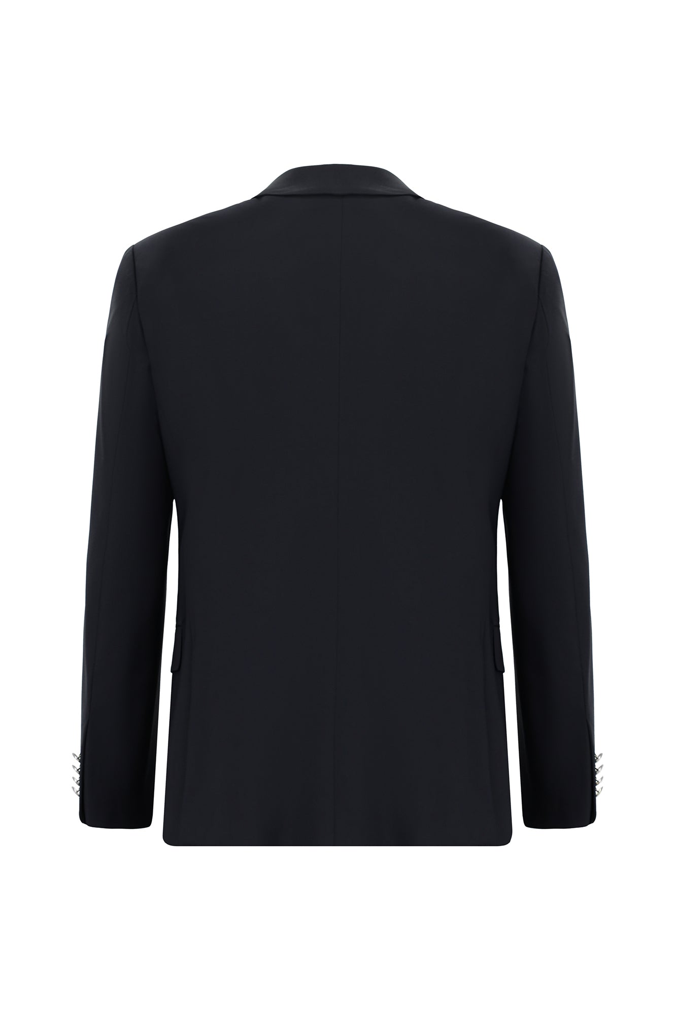 Koyu Lacivert 4 Drop Relaxed Fit Rahat Kesim Yünlü Blazer Ceket-Abdullah Ki??l?
