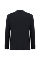 Koyu Lacivert 7 Drop Slim Fit Dar Kesim Yünlü Blazer Ceket-Abdullah Ki??l?