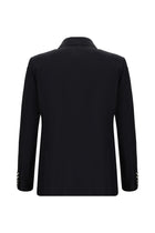 Siyah Lacivert Regular Fit Yünlü Blazer Ceket