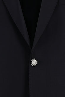 Siyah Lacivert Regular Fit Yünlü Blazer Ceket