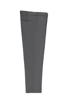 Açık Füme 6 Drop Regular Fit Standart Kesim Yünlü Klasik Kumaş Pantolon
